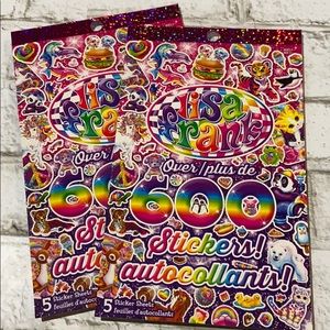 Lisa Frank’s (2) packs of 600 stickers NEW